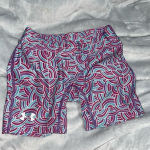 womens xs pink purple blue designed spanks